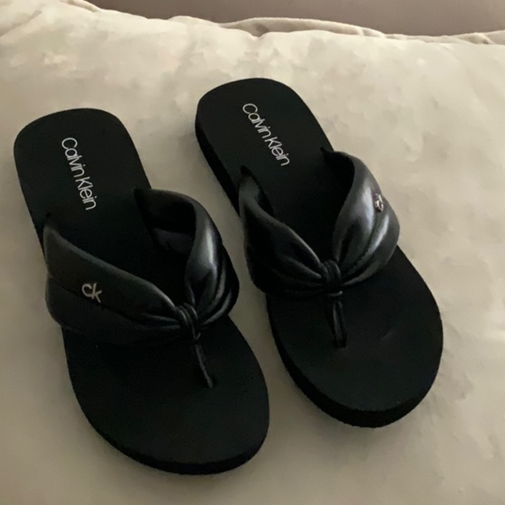 Calvin Klein Black Sandals Classic Summer Style